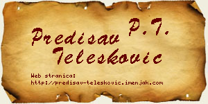 Predisav Telesković vizit kartica